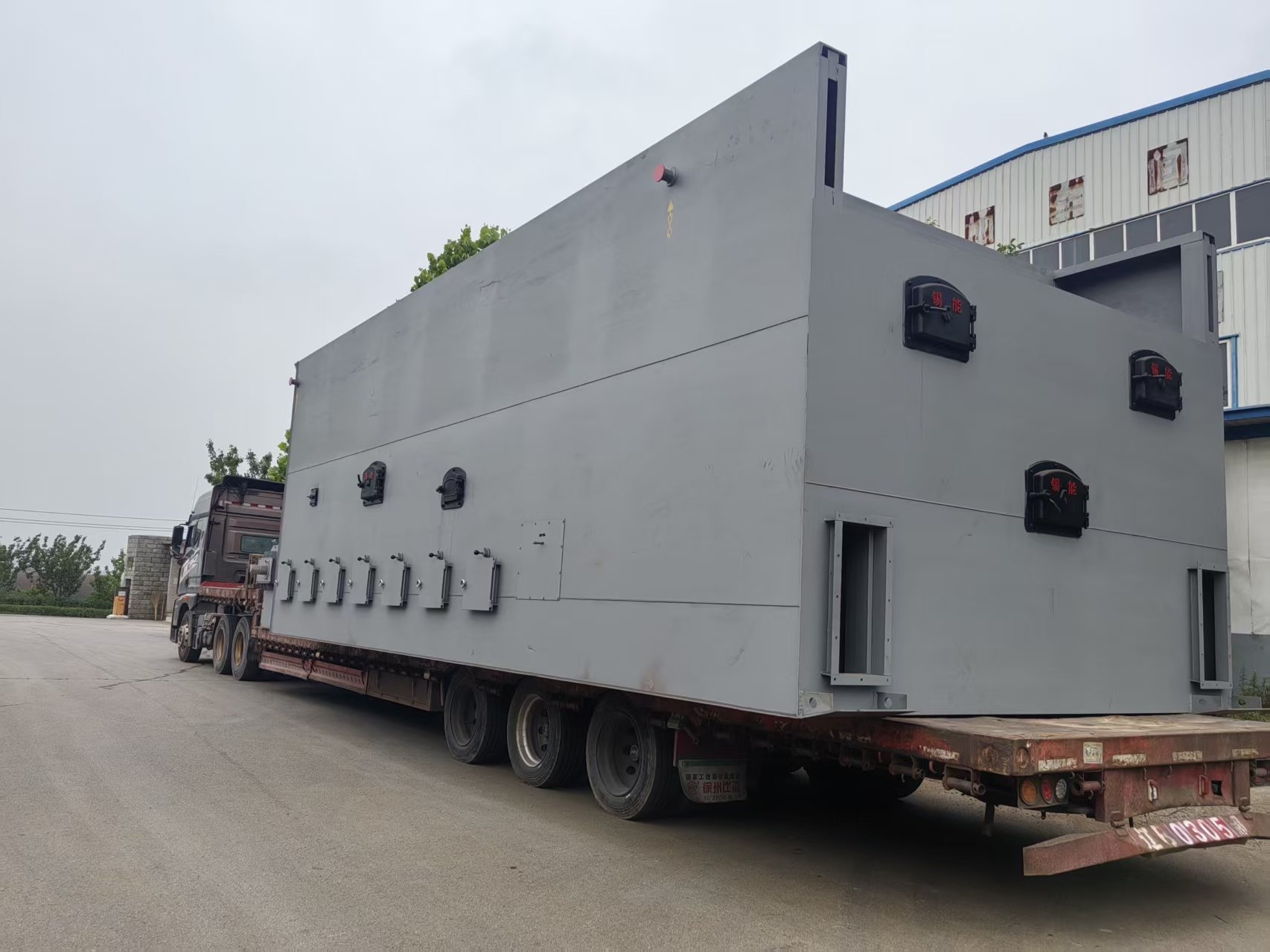 We have shipped one 20-ton chain-grate furnace from our partner factory, the Wafangdian Grate Furnace Factory